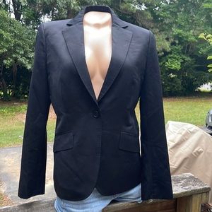Brooks Brothers Size 4 Black One Button Lined Blazer
